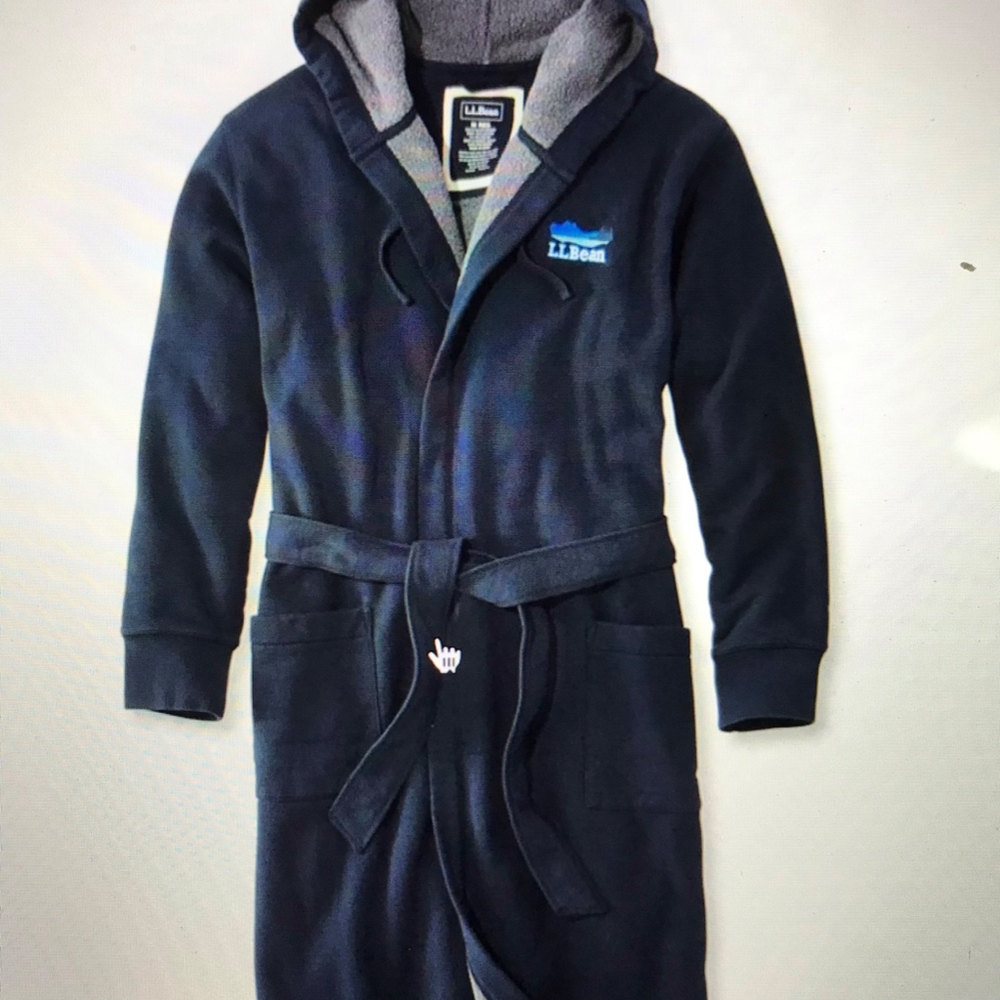 *LIKE NEW* L.L. Bean Men's rugby fleece-lined robe